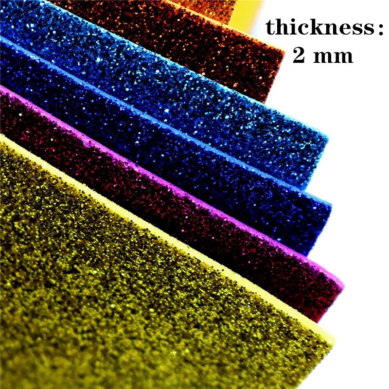 10 Sheets/bag 20X30 Cm Glitter Foam Paper Sparkles Paper for Kid's