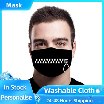 

Men And Women Face Mask Adult 3d Printing Comfortable And Soft Washable Breathable Replaceable Filter Four Seasons Quick-drying