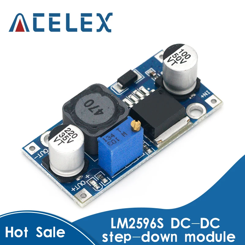 LM2596s DC понижающий модуль питания 3A Регулируемый LM2596 регулятор напряжения 24 в 12 В 5