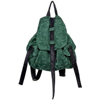 

Women Boho Backpack Female Vintage Handmade Backpacks For Girls Shoulder Bags Jacquard Floral Print Canvas Rucksack Travel Bag