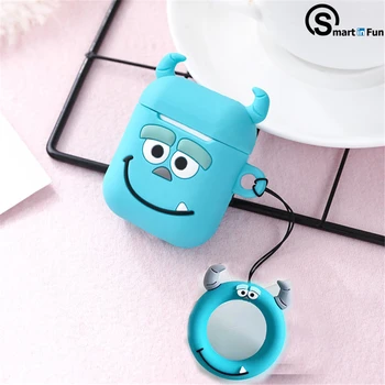 

For AirPods TWS silicone Case Cute Cartoon funny i11 i10 i12 i9s Earphone Cover funda For Air pods 2 Headphone case