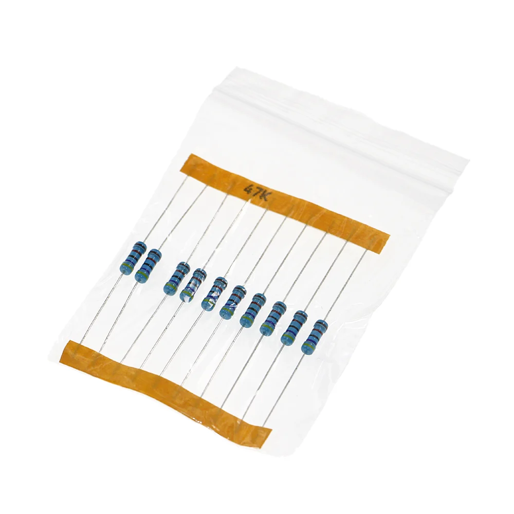 860 개/상자 86 값 * 10pcs 1% 1/2W 저항 팩 세트 diy 금속 필름 저항 키트 사용 컬러 링 저항 (0.1 ohms 10 M ohm)