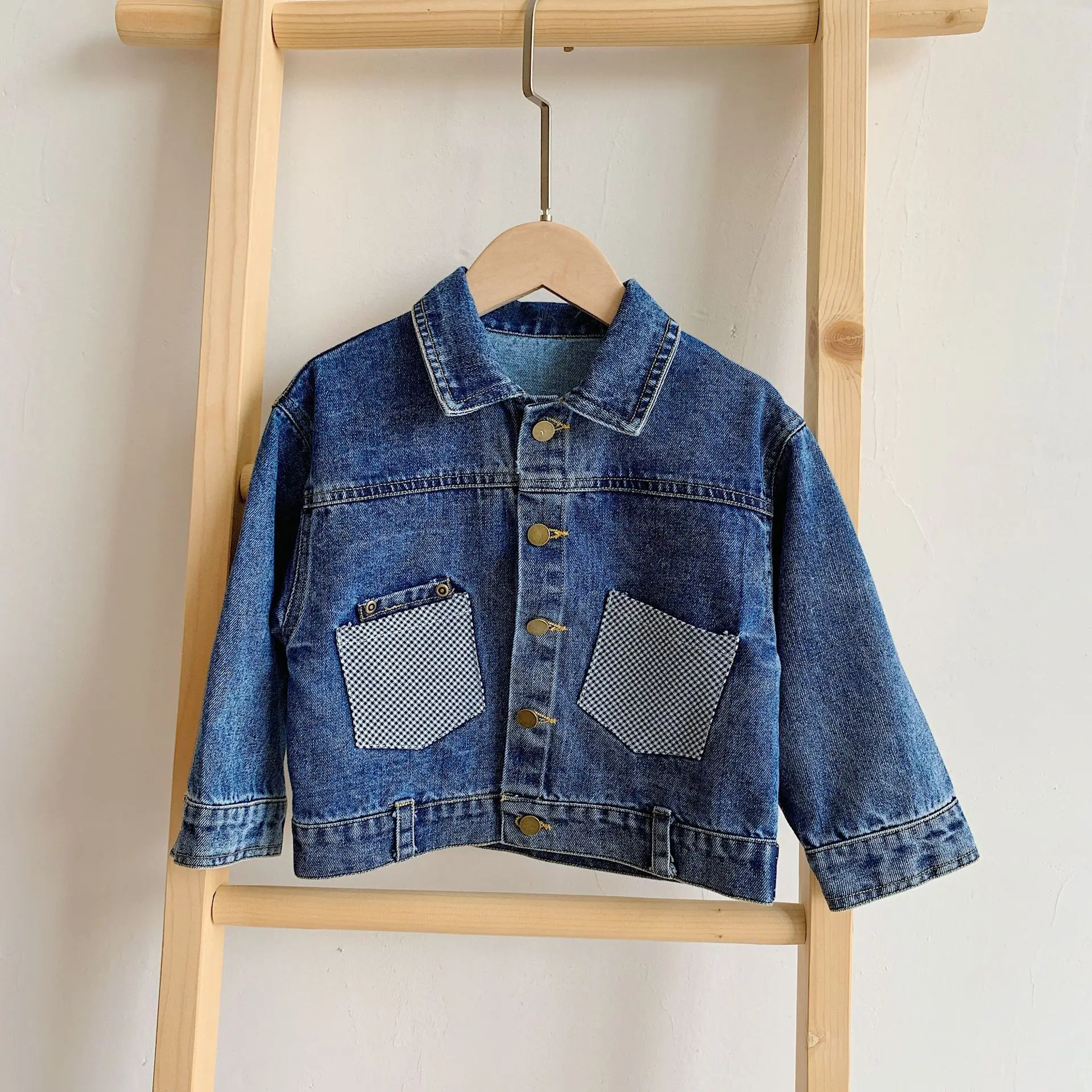New Arrival Girls Boys DenimCoat Fashion Full Sleeve Kids Jackets 1-6 years