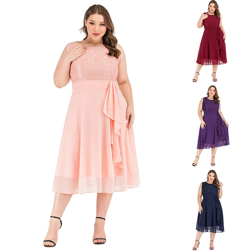 JAYCOSIN Lace Dress Women