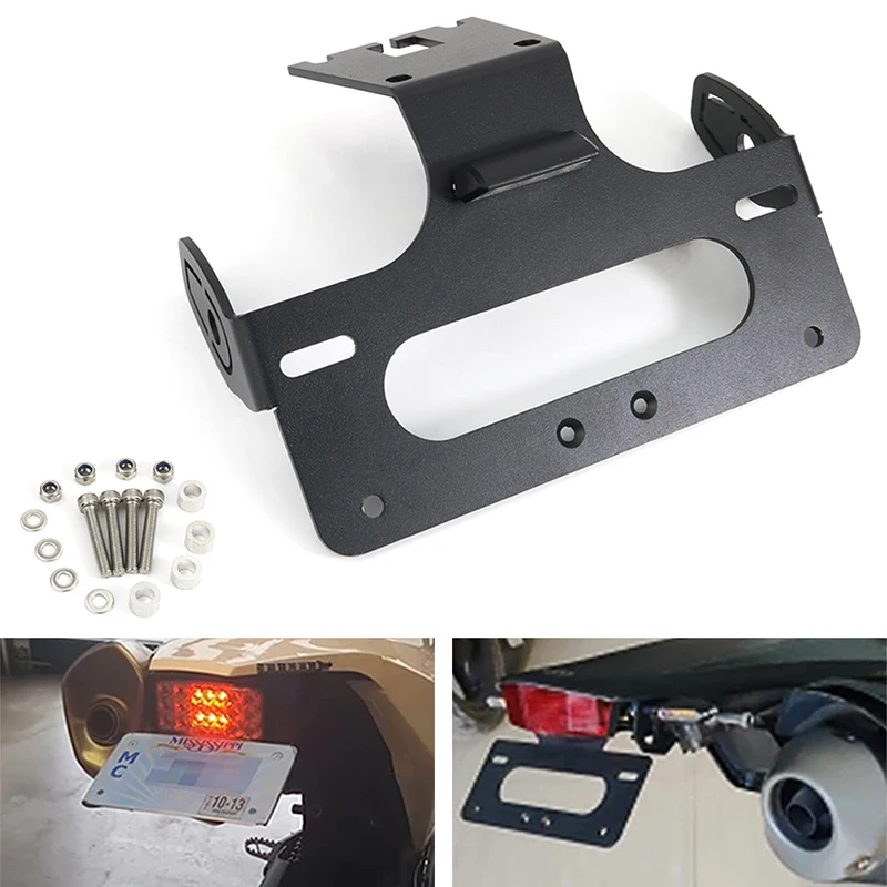 

Fit For Kawasaki NINJA H2 H2R 2015-2022 Motorcycle Fender Eliminator Kit Rear Tail Tidy License Plate Holder Bracket NinjaH2 H2r