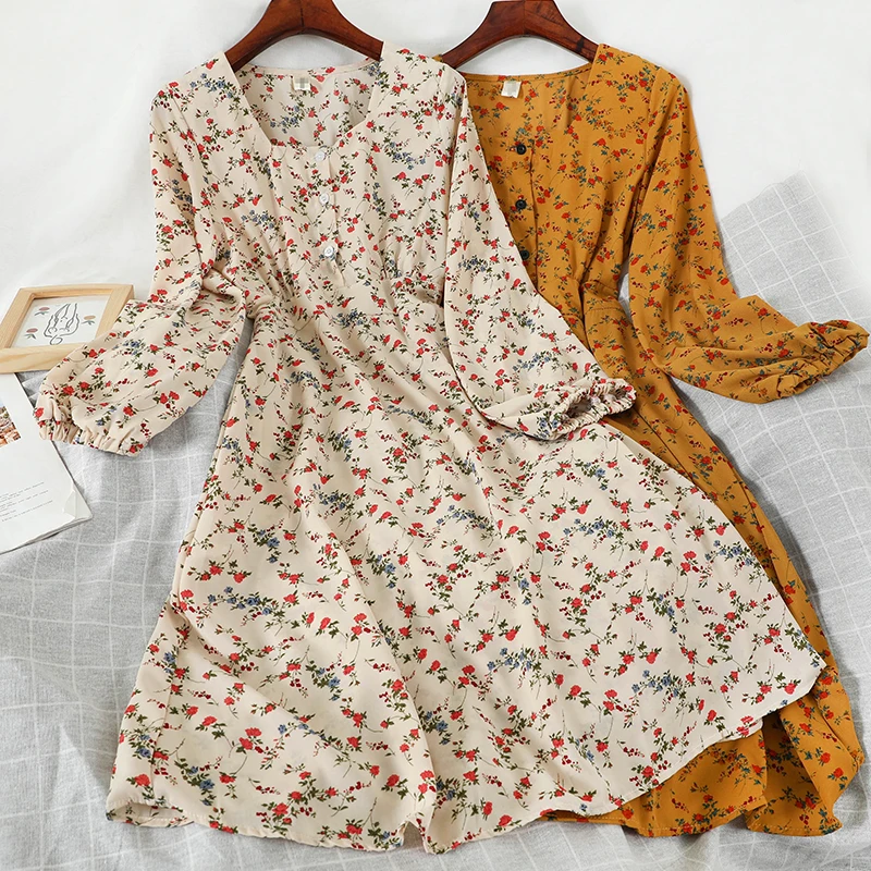 girls long floral dress