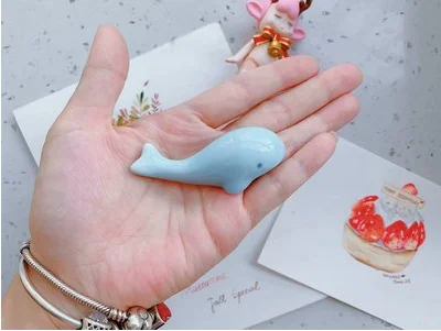 Японский zakka свежий стиль держатель ручки мультфильм милый ручка держатель маленький кролик дельфины панда, подарок канцелярские принадлежности - Цвет: 2