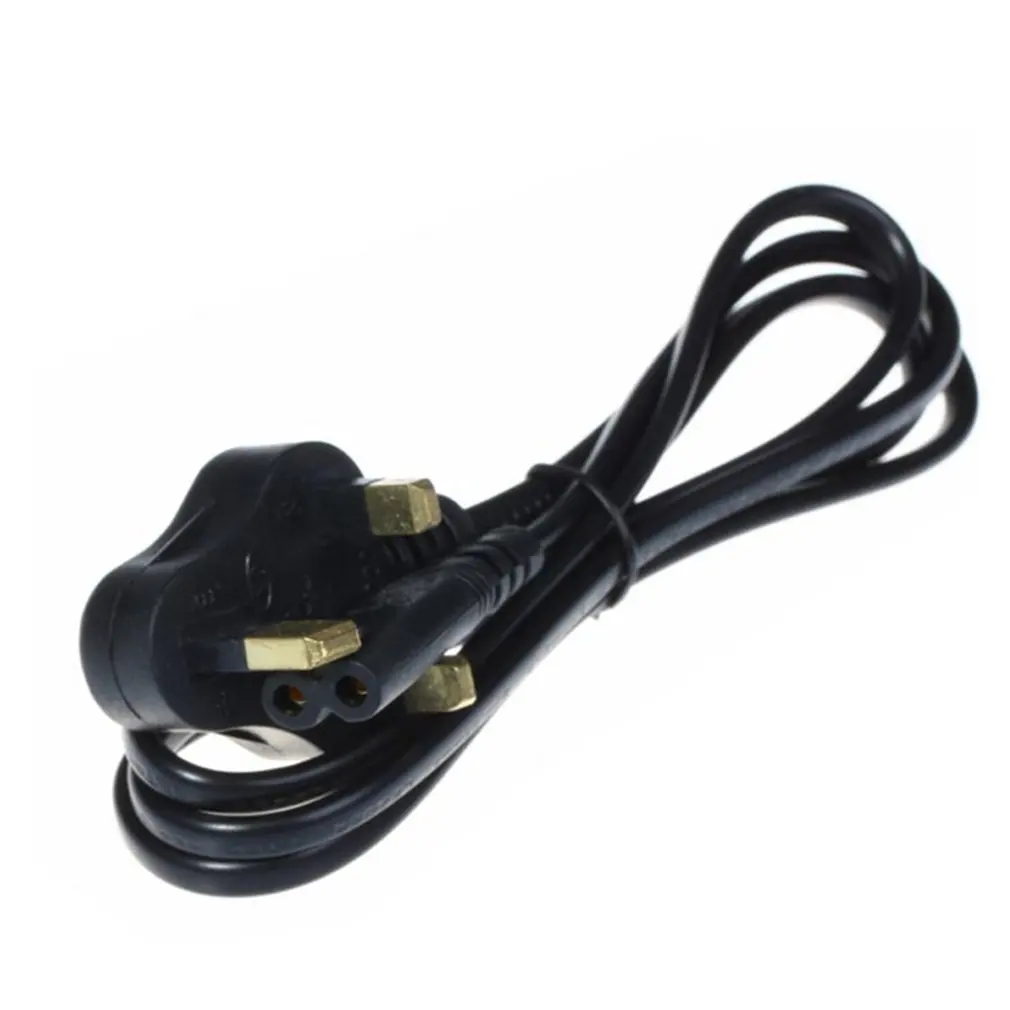 UK Plug Универсальный кабель 1,5 м для PS2 PS3 PS4 тонкий Xbox Европейский стандарт огонь корова шнур питания кабель 8 восемь хвост - Цвет: UK Plug