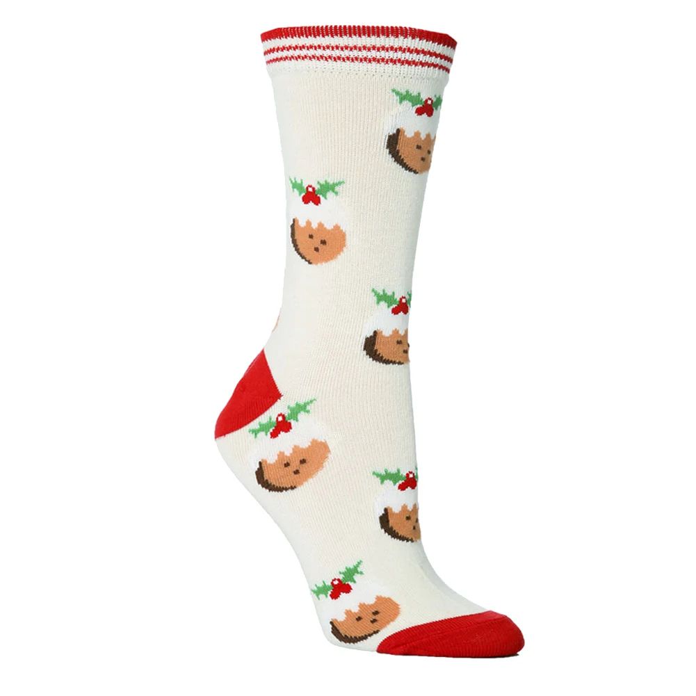 1 пара носков, праздничные, дышащие, эластичные, для рождественской вечеринки, для женщин и мужчин, зимние, QL распродажа