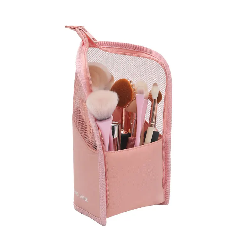 New Folding Fabric Cosmetic Bag Makeup Brushes Pouch Wateproof Make Up