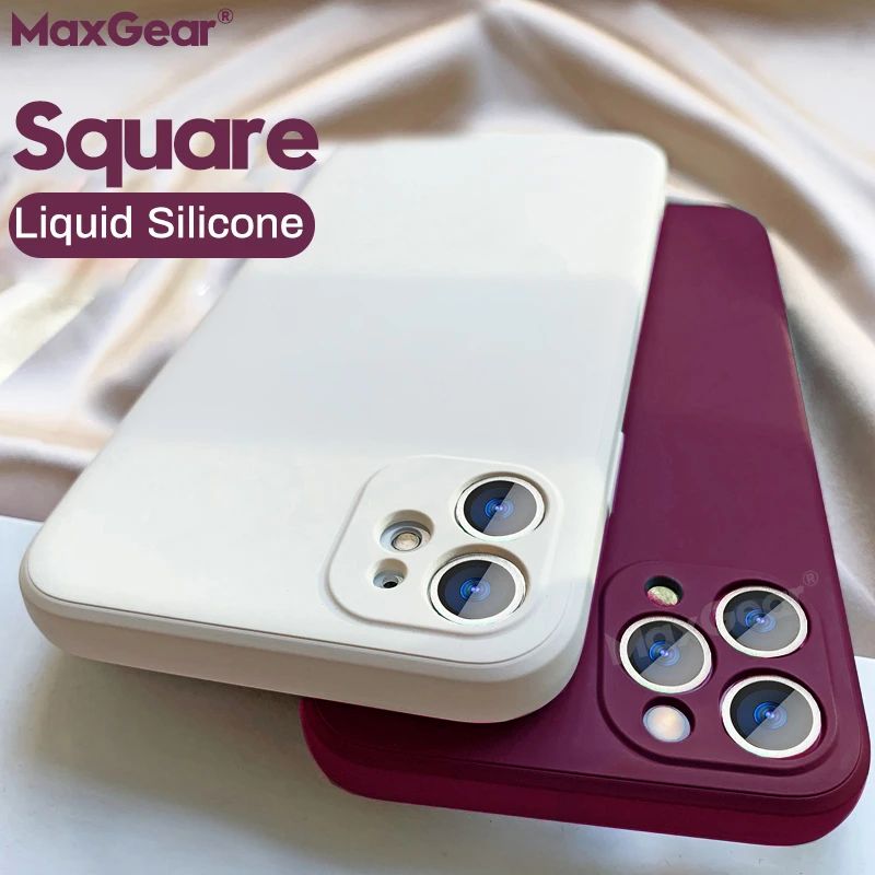 best case for iphone 12 pro max Luxury Square Original Liquid Silicone Soft Case For iPhone 12 Pro 13 Mini X XR XS Max 7 8 6 6s Plus SE 2 2020 11 Pro Max Cover best case for iphone 12 pro max