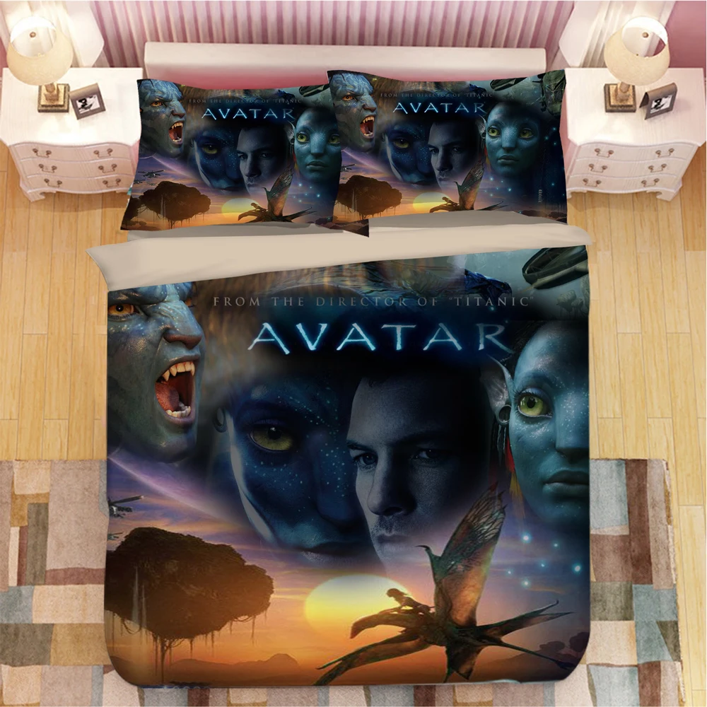 style4 Новая Мода Аватар 2 Neytiri& Jake Комплект постельного белья пододеяльник наволочка на стену король королева комплект постельного белья одеяло комплект постельного белья s - Цвет: style4