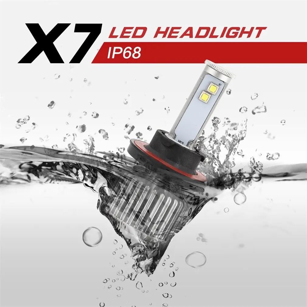 Для X7 светодиодный фары H13/ H4 6000K A|Передние LED-фары для авто| |