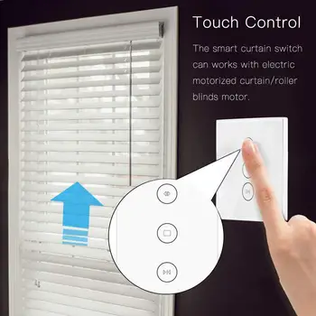 

2400W Smart WiFi Switch for Electric Curtain Roller Shutter Work with Google Home Speech Control Can Realize After Pairing