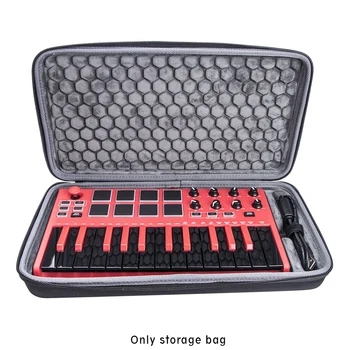 

Storage Bag With Handle Scratch Resistant EVA Keyboard Drum Pad Protective Case Travel Zipper Closure For AKAI MPK Mini PLAY MK2