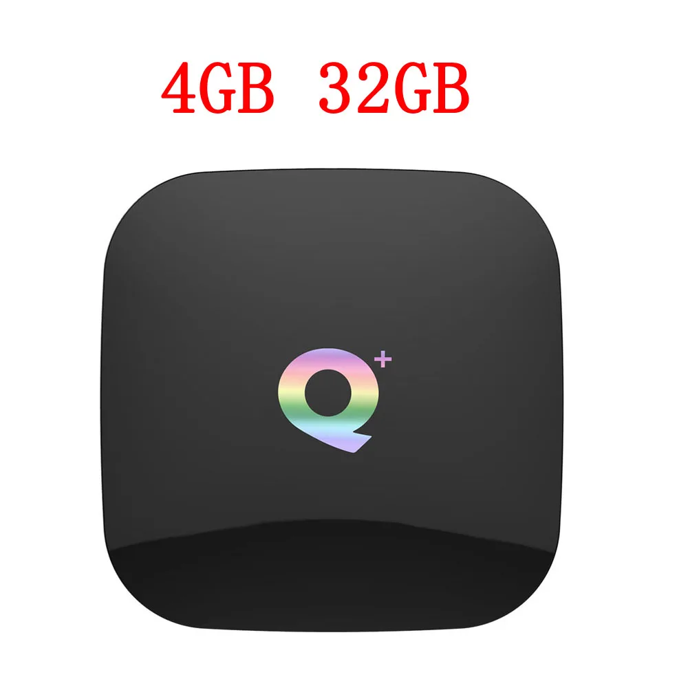 32GB Q Plus Android 9,0 tv Box 6K Smart tv Box 4 Гб ram 64 Гб Allwinner H6 четырехъядерный H.265 USD3.0 2,4G Wifi Google Play store Youtube - Цвет: 32GB