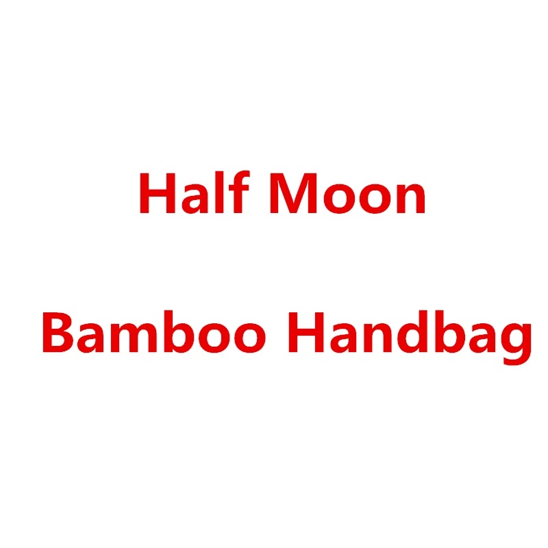 Half Moon Bamboo Handbag for dropshipping (ZBL)