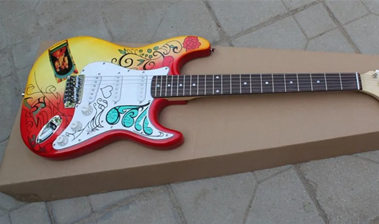 Новое поступление Custom Shop Firehawk палисандр гриф корпус из липы стандартная электрогитара винтажные хромированные Колоки оборудование