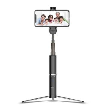 

Tripod Durable Bluetooth Non Slip Portable Metal Black Adjustable Remote Control Selfie Stick Stable Wireless Multifunction