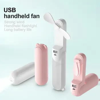 

Portable Handheld Mini USB Rechargeable Foldable LED Light Summer Cooling Fan LED Light Summer Cooling Fan LED Light Summer Cool