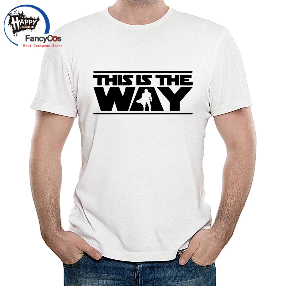 Maglietta Mandaloriana Questo È Il Modo Girocollo T-Shirt A Maniche Corte T-Shirt Boba Fett Costumi Cosplay Maglietta Casual Quotidiana Tees