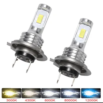 

Muxall LED CSP Mini H7 LED Lamps For Cars Headlight Bulbs H4 led H8 H11 Fog Light HB3 9005 HB4 Ice Blue 8000K 3000K Auto 12V