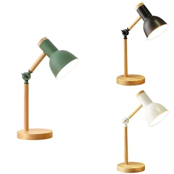 

Nordic Table Lamp Bedroom Bedside Lamp Children Office Reading Study Lamp Adjustable Desk Lamp EU Plug