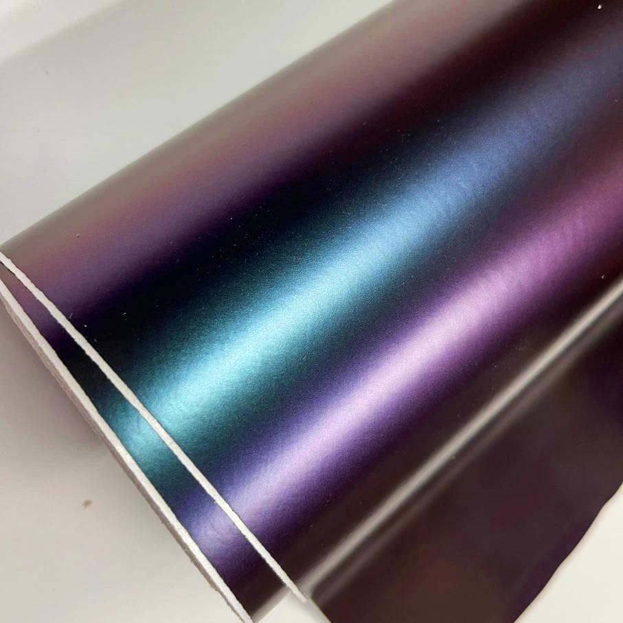 50CM*200/300CM DIY Car Body Chameleon Sticker Car 3D Vinyl Wrap Color Changing Film Purple to Blue Decal Auto Exterior Styling car covers