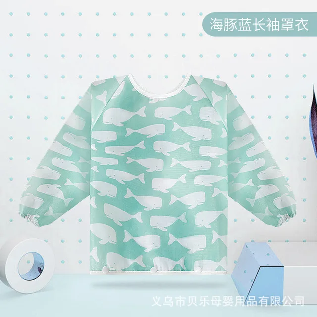 blue Портативный детский стульчик для кормления, детский коврик для еды, водонепроницаемый коврик для кормления детей, анти-грязный нагрудник, аксессуары для кормления - Цвет: blue