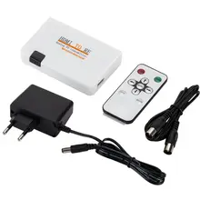 Hdmi à caixa coaxial do conversor do rf com controle remoto