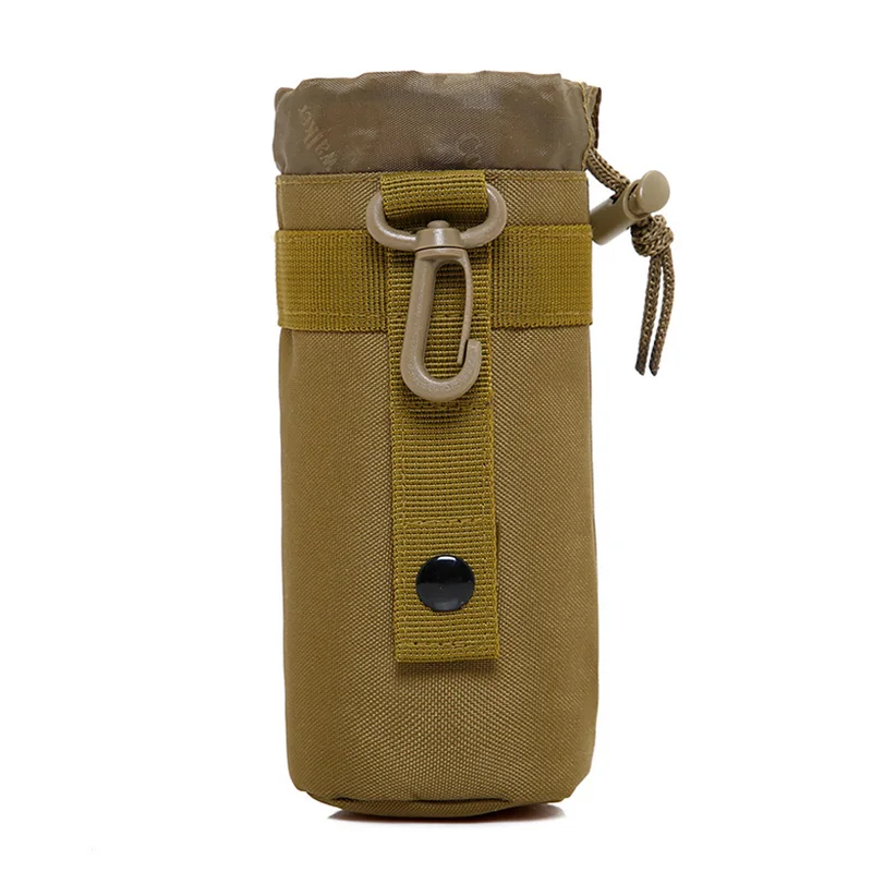 Вода сумка-держатель для бутылки для Стереотаксической военного открытый сумка для бутылок с водой мешочек-держатель для Кипятильника пока вы бегаете, сумка на талию Стёганое одеяло чехол для бутылок набор посуды - Цвет: Светло-зеленый