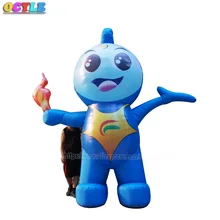 3 м/4 м/5 м на открытом воздухе giant Новогоднее украшение надувной Санта коврик для мыши с вентилятором для двор торговый центр рекламный праздничного мероприятия