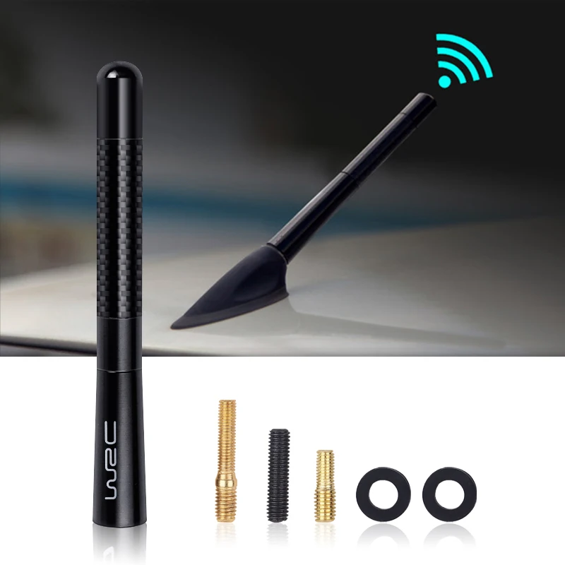 Автомобильная радиоантенна WRC с эмблемой из углеродного волокна для Ford Citroen Nissan