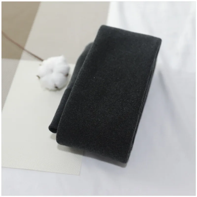 Dark Grey Зимние теплые плотные колготки; однотонные теплые флисовые Колготки; яркие цвета; цвет черный, кремовый, белый, светло-серый; полосатые колготки; теплые узкие брюки - Цвет: Dark Grey