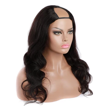 

Iwish Hair Body Wave U Part Human Hair Wigs Brazilian Remy Hair Wigs For Black Women 150% Density