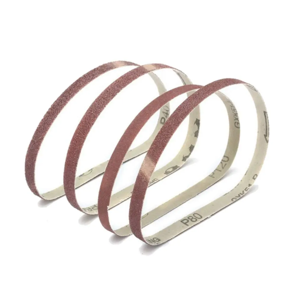 4 Pcs Industry Abrasive Tool Flexible Sanding Belt Aluminum Oxide Moisture Proof Hardware Wide Use Multifunction Woodworking