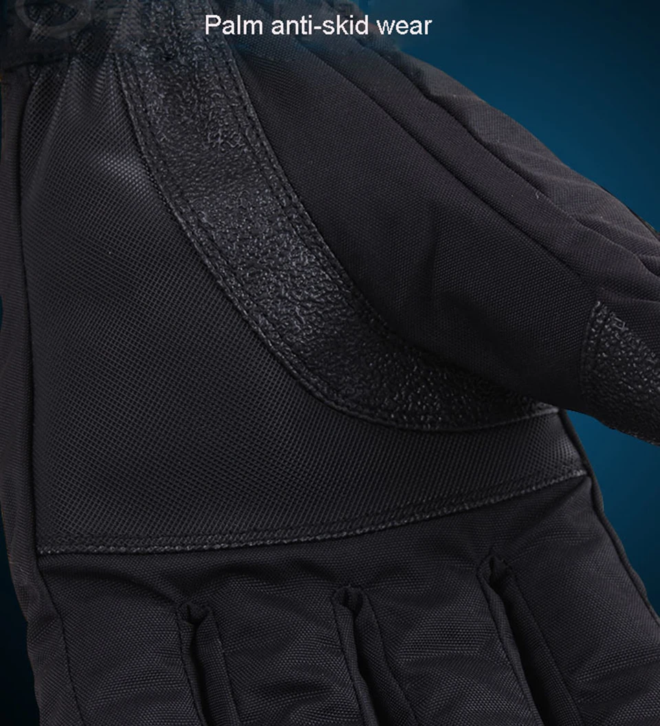 Thicken Winter Thermal Ski Gloves for Men Women Touch Screen Snowboard Gloves Outdoor Waterproof Snow Skiing Gloves