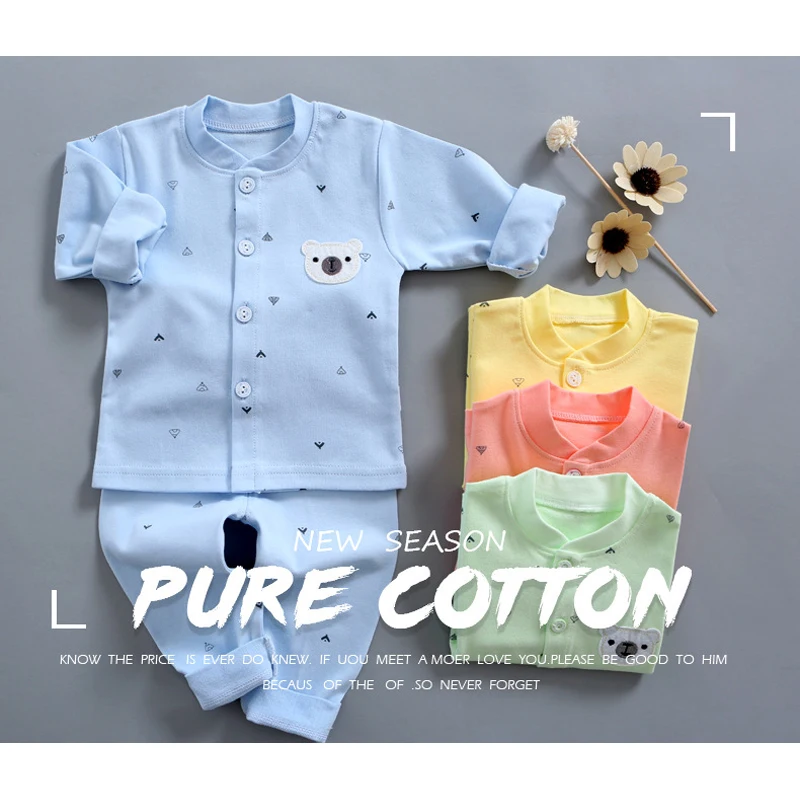 

Baby Boys Girls 2-Piece Pjs Set Infant Newborn Babys Soft Cotton Pajama Set Baby Spring Clothes Clothing