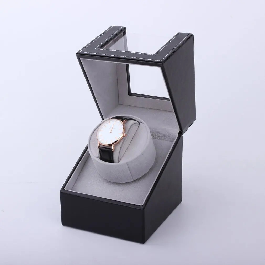 

High Class Motor Shaker Watch Winder Holder Display Automatic Mechanical Watch Winding Box Jewelry Watches Box New Black