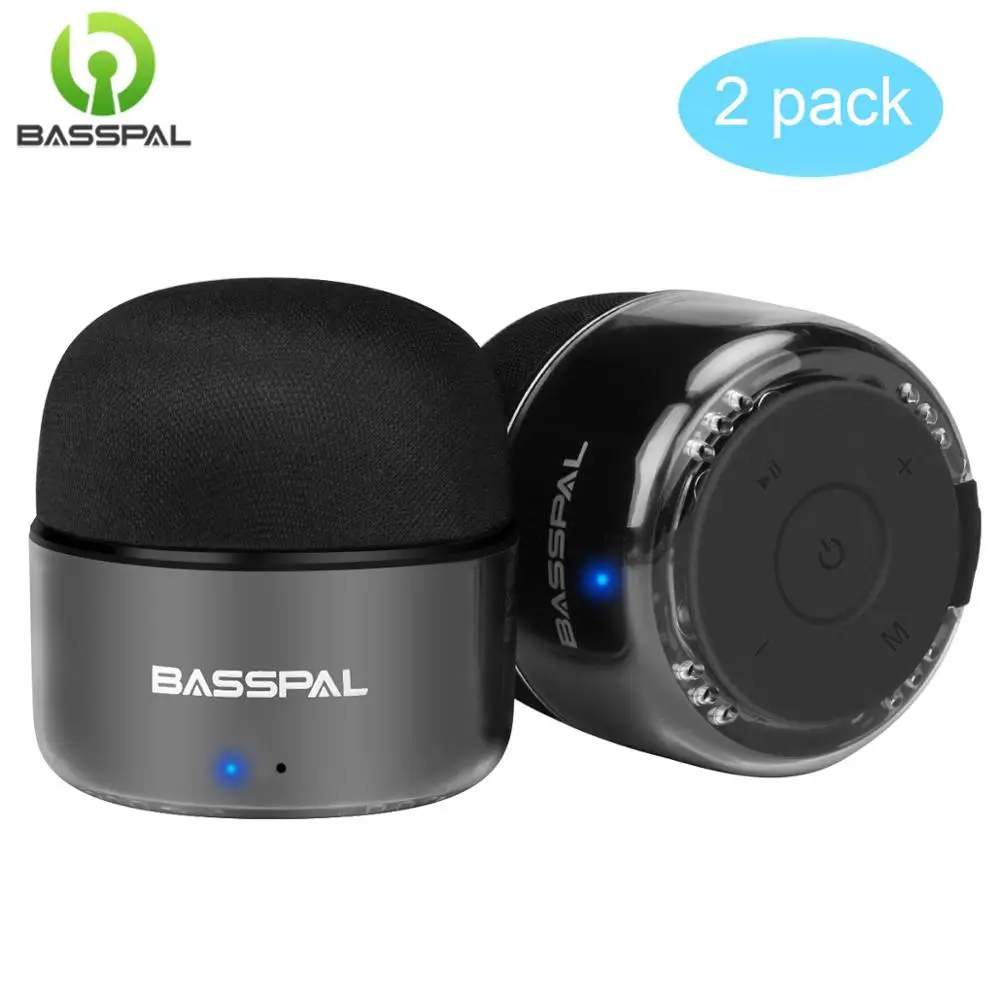 Портативная Bluetooth-Колонка BassPal Компактная Беспроводная стереоколонка TWS с радио