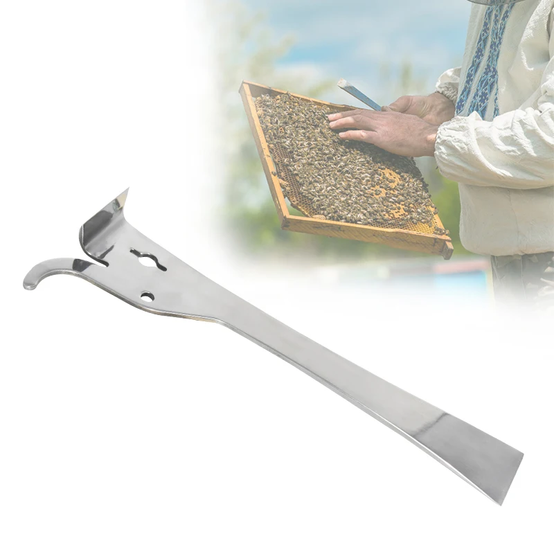 

Multifunction Bee Tools Stainless Steel Thumb Type Bee Honey Knife Bee Hive Scraper Beekeeping Bee Scraper Cut