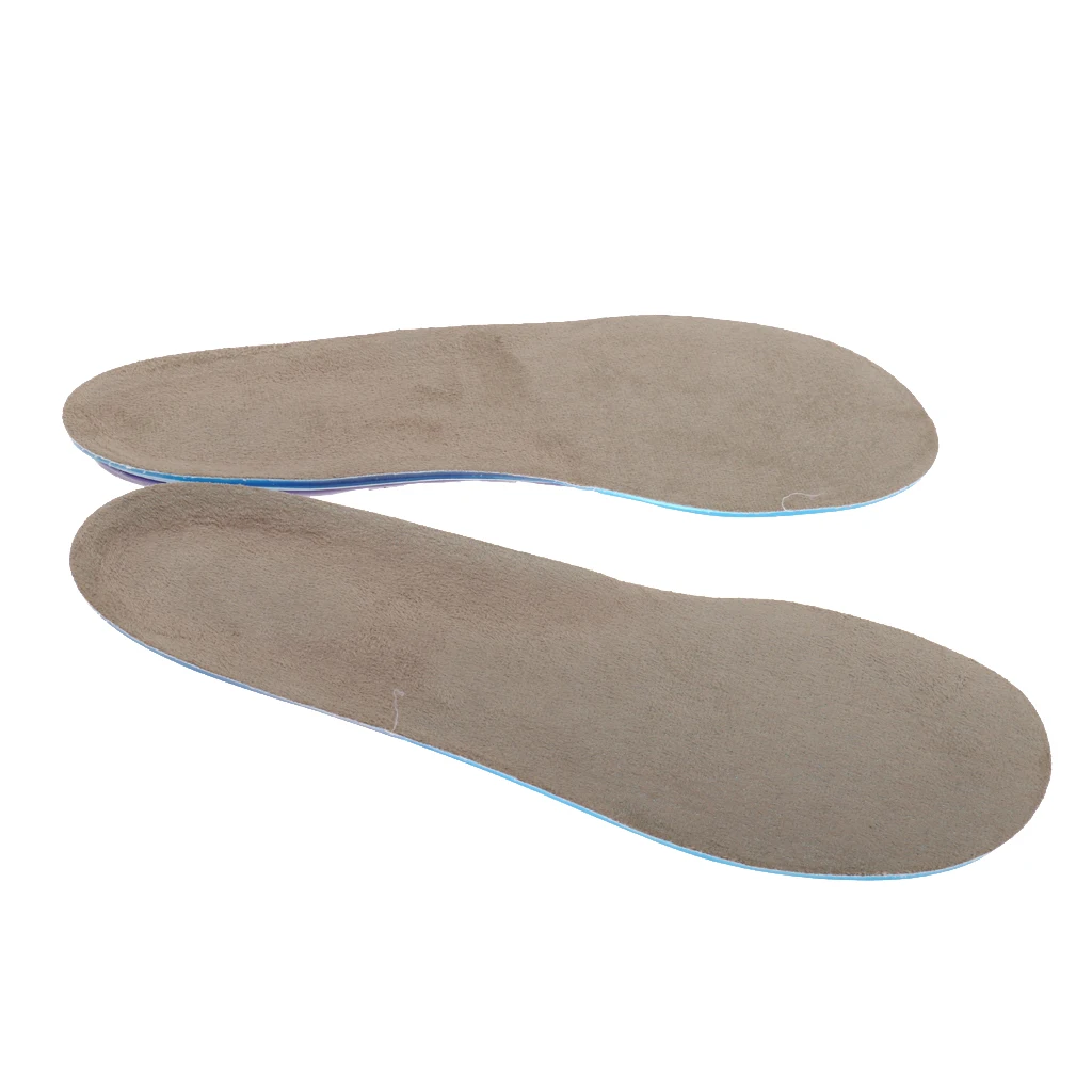 Decompression Anti-slip Soft Silica Gel Blue Arch Support Massage Insoles