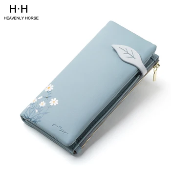 

Wallet Women's Long PU Leather Version Simple Personality Bi-fold Soft Thin Tide Multifunctional Clutch