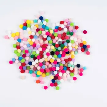 

Wholesale 8-30mm Mini Pom Pom Soft PomPoms Balls Fluffy Plush Craft Supplies DIY Sewing Wedding Decoration Handmade Kids Toys