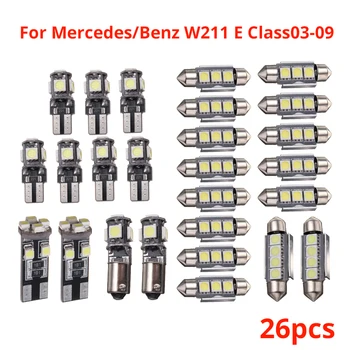 

1 set Error Free LED Bulb Interior Dome Map Light Kit For Mercedes Benz E class W211 2003-2009 Year