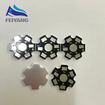

50pcs High Power 1w /3w /5w Watt LED Heat Sink Aluminum Base Plate 20 mm LED board KIT DIY high quality star heatsink
