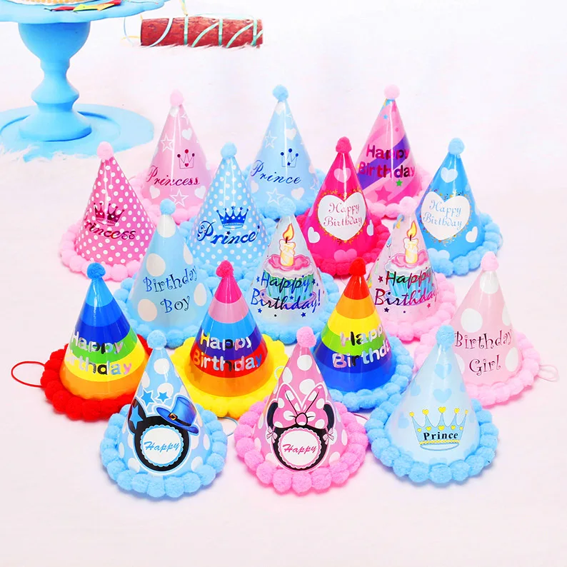 Birthday Children Kid Rainbow Birthday Party Hat Chlid Crown Decoration Paper Cap Cartoon Pattern Festival Colorful Hat 1PCS Birthday Children Kid Rainbow Birthday Party Hat Chlid Crown Decoration Paper Cap Cartoon Pattern Festival Colorful Hat 1PCS