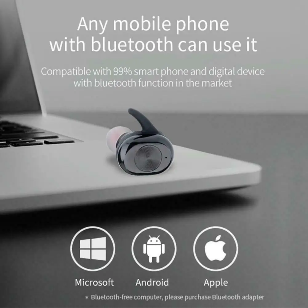 Lanston F206 Bluetooth 5,0 гарнитура TWS гарнитура стерео вокальный шнур микрофон зарядная коробка