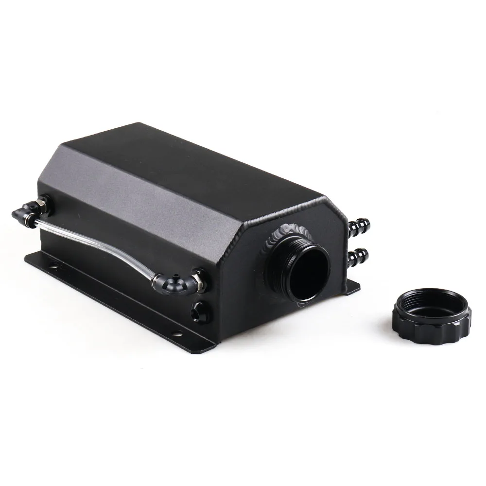 Universal 2L Alloy Engine Oil Fuel Gas Catch Can Breather Tank Bottle Coolant Radiator Overflow Tank oil catch can radiator coolant tank