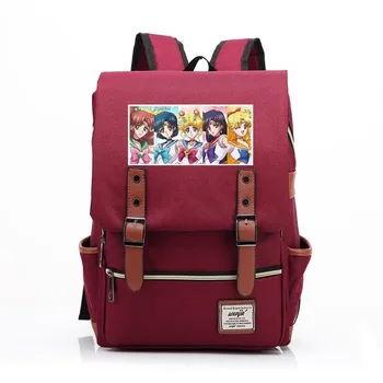 

2020 New Hot Sailor Moon Luna Cosplay Backpack Anime Cute Cat Canvas Boy Girl Student Schoolbag Unisex Travel Bags